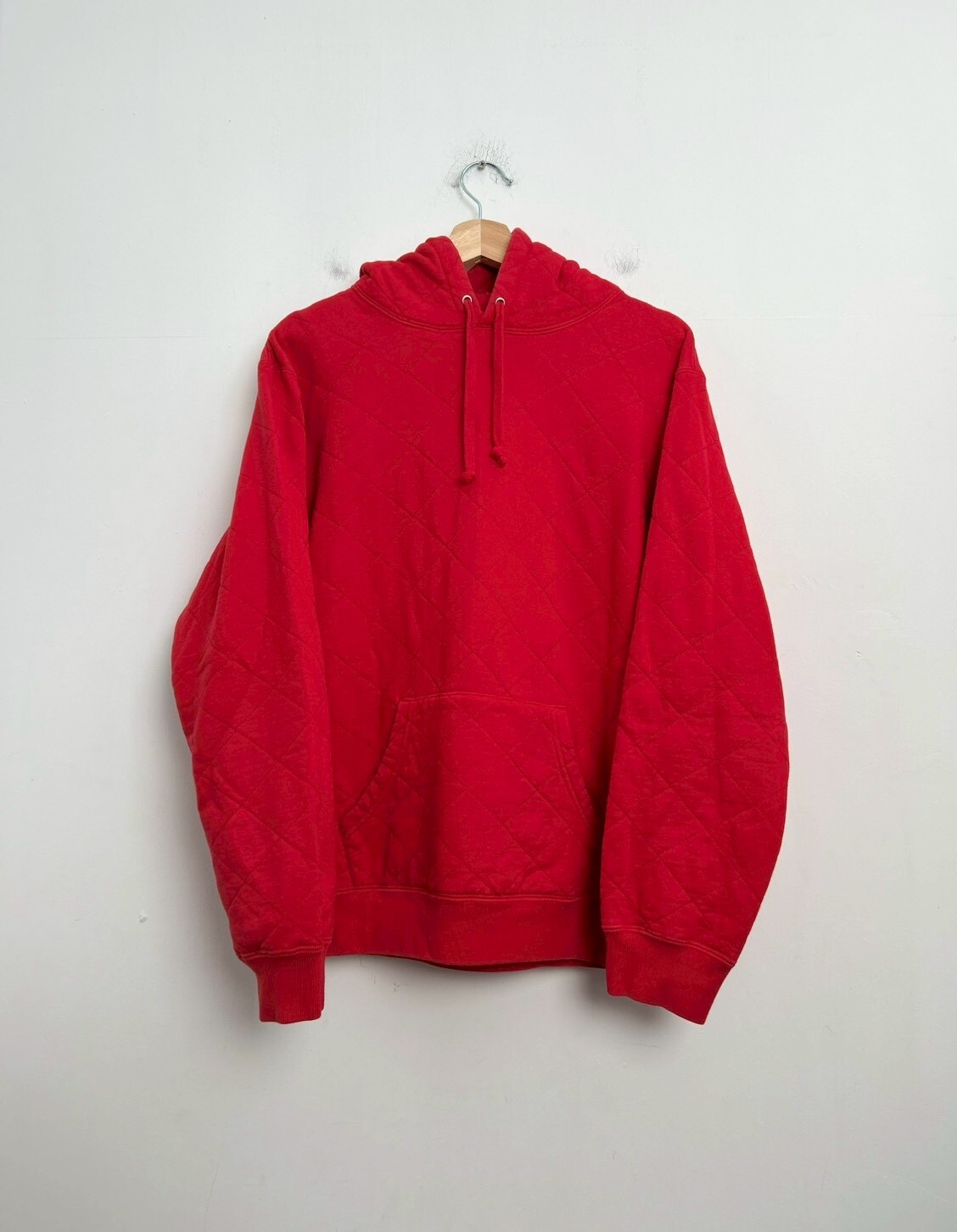 Supreme Quilted Hooded Sweatshirt SIZE M