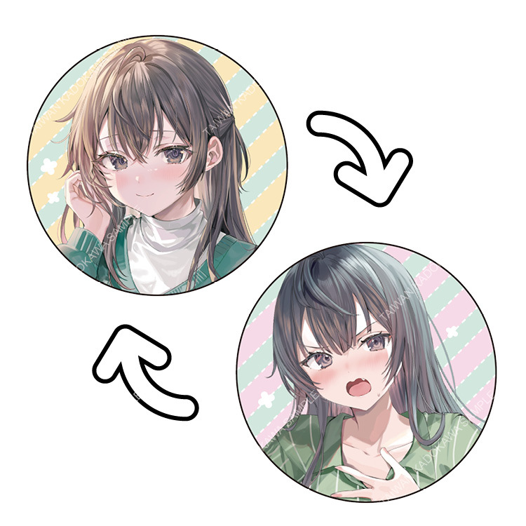 不時輕聲地以俄語遮羞的鄰座艾莉同學(原作) 3D光柵胸章 C