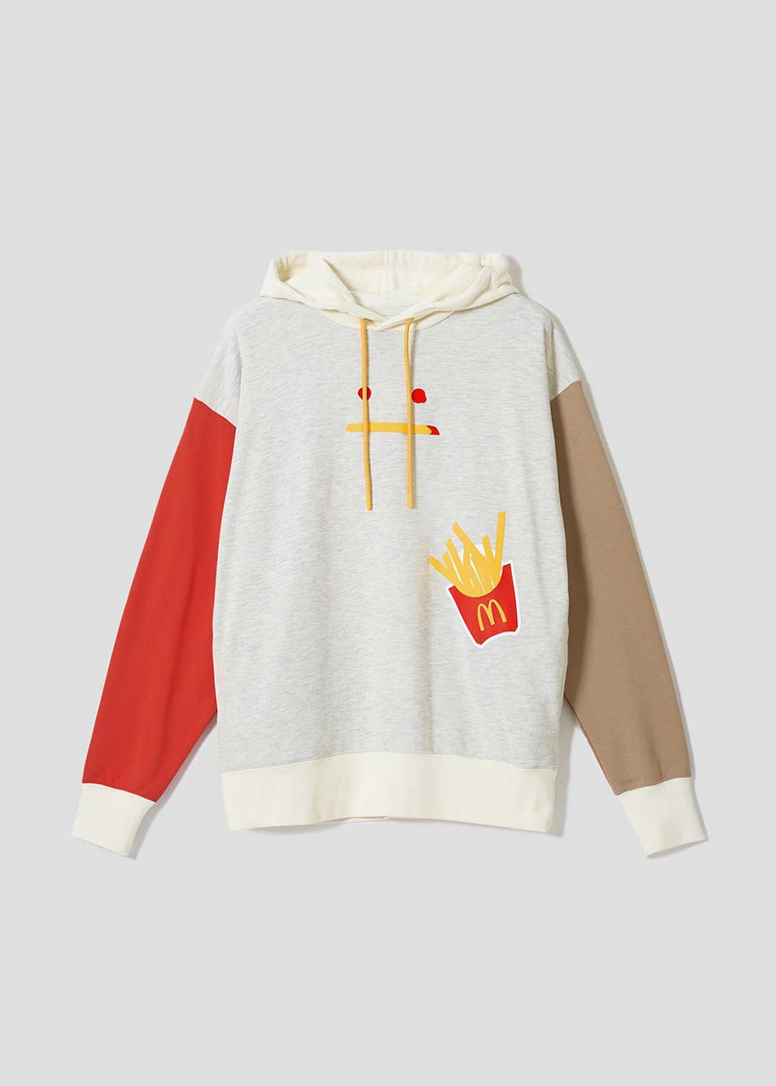 麥當勞🍟｜薯條要配番茄醬撞色連帽衛衣