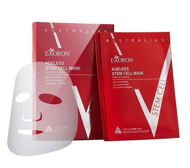 EAORON澳洲水光針V臉微雕提拉提升緊緻 修護面膜 5片（紅色）[平行進口]