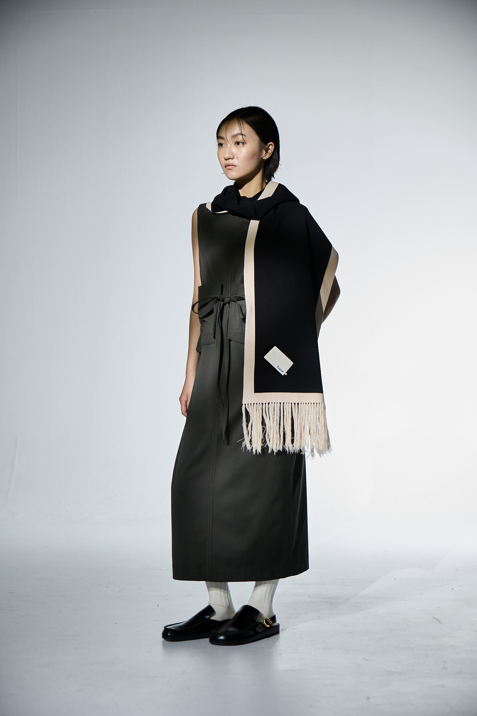 流蘇長圍巾