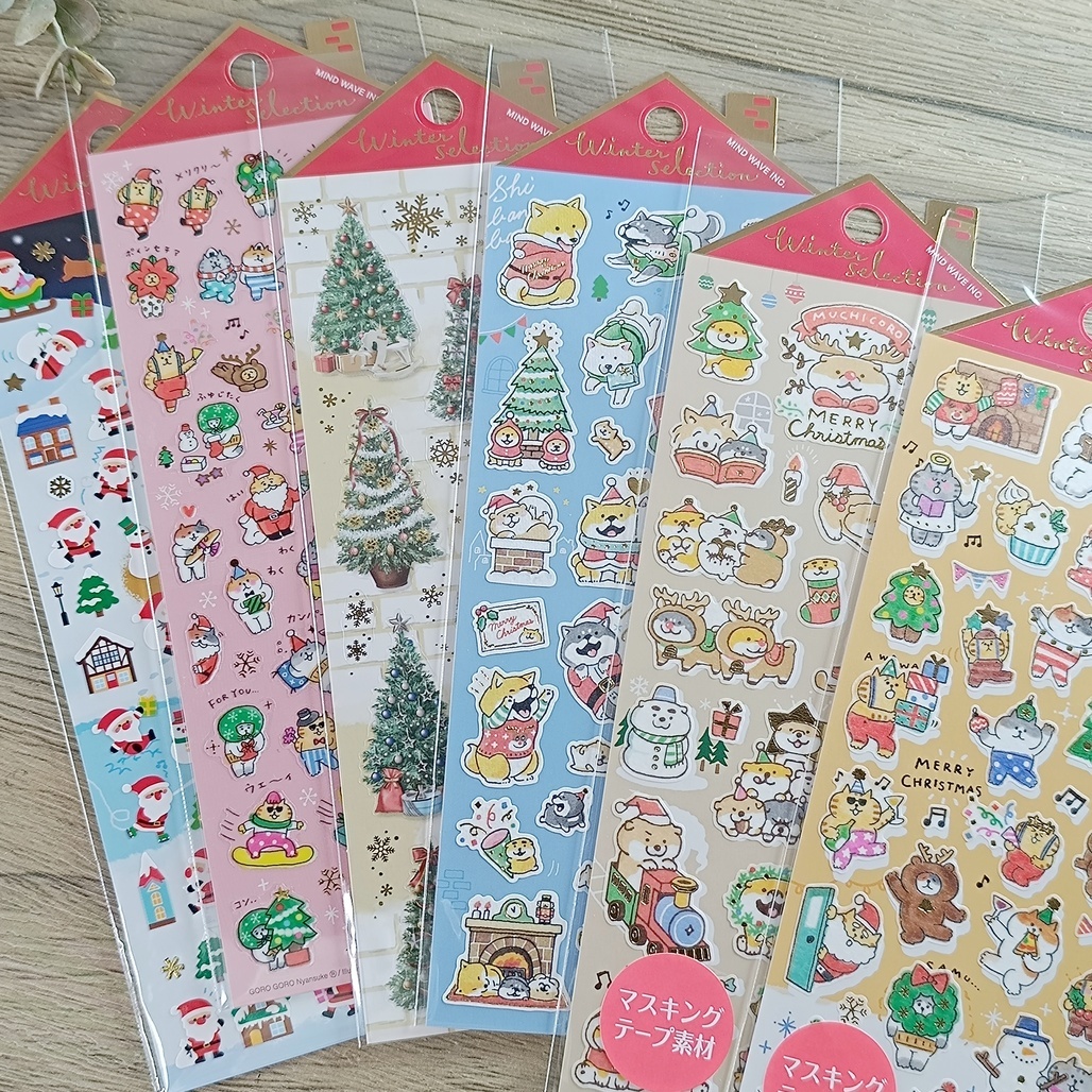 日本MIND WAVE．聖誕系列 手帳貼紙 共六款