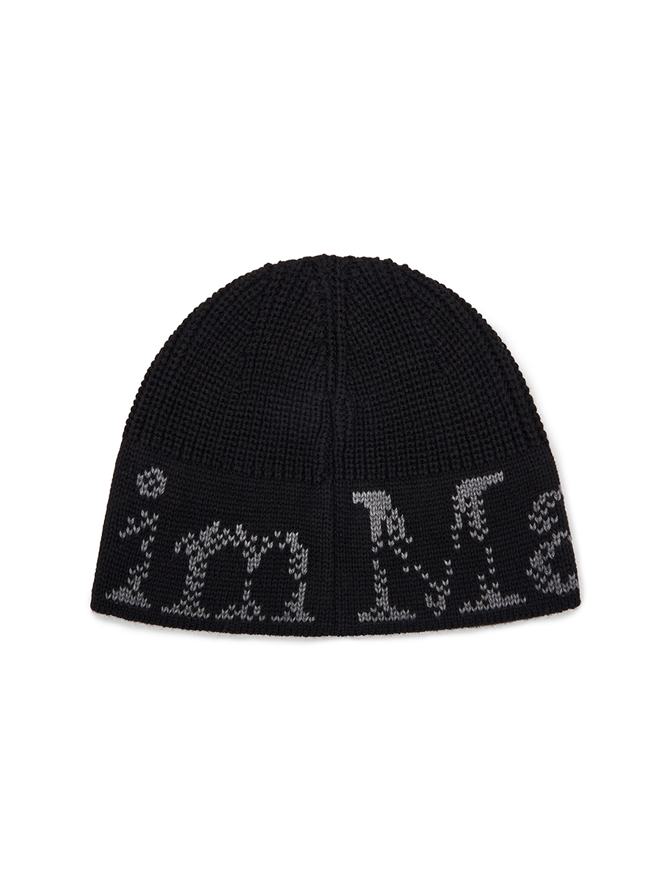 裂紋標誌針織漁夫帽 黑色