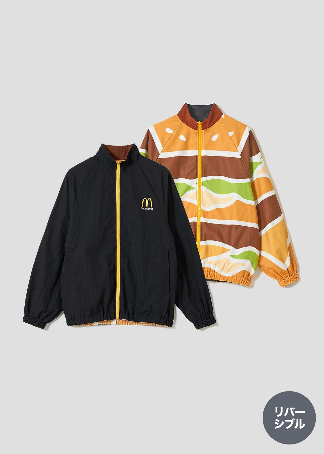 麥當勞🍟｜雙面穿漢堡印花夾克