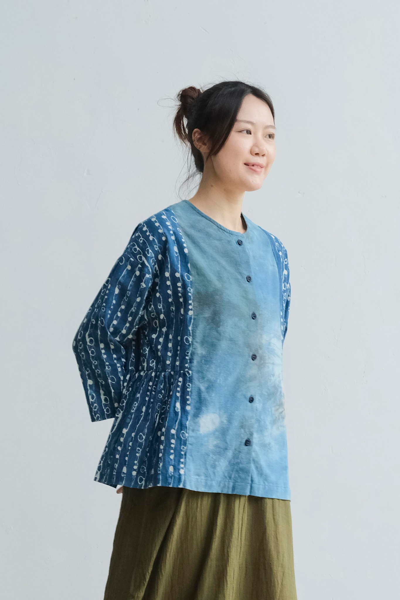 Kachua 拼接澎澎下擺襯衫 兩色