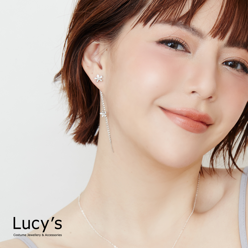 浪漫花卉 耳環 (二色) (124927/124928)