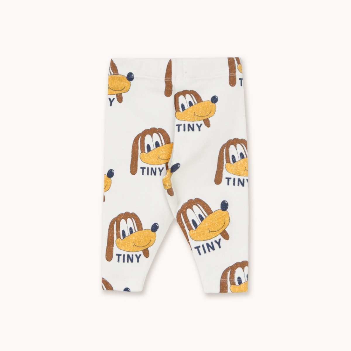 TINYCOTTONS 寶寶俏皮小狗螺紋褲 DOGS RIB BABY PANT - off-white