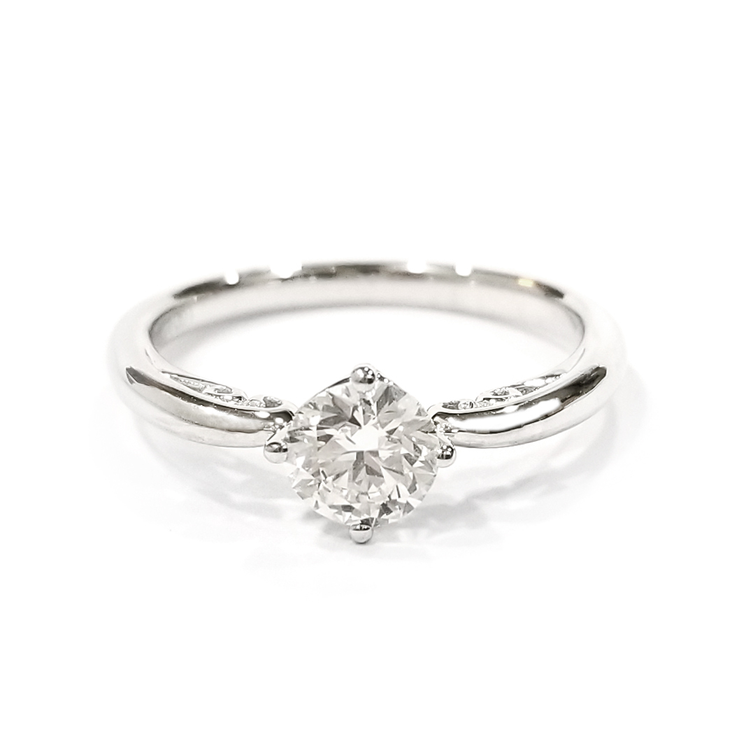 18K白金 50分 實驗室培育鑽石通花戒指