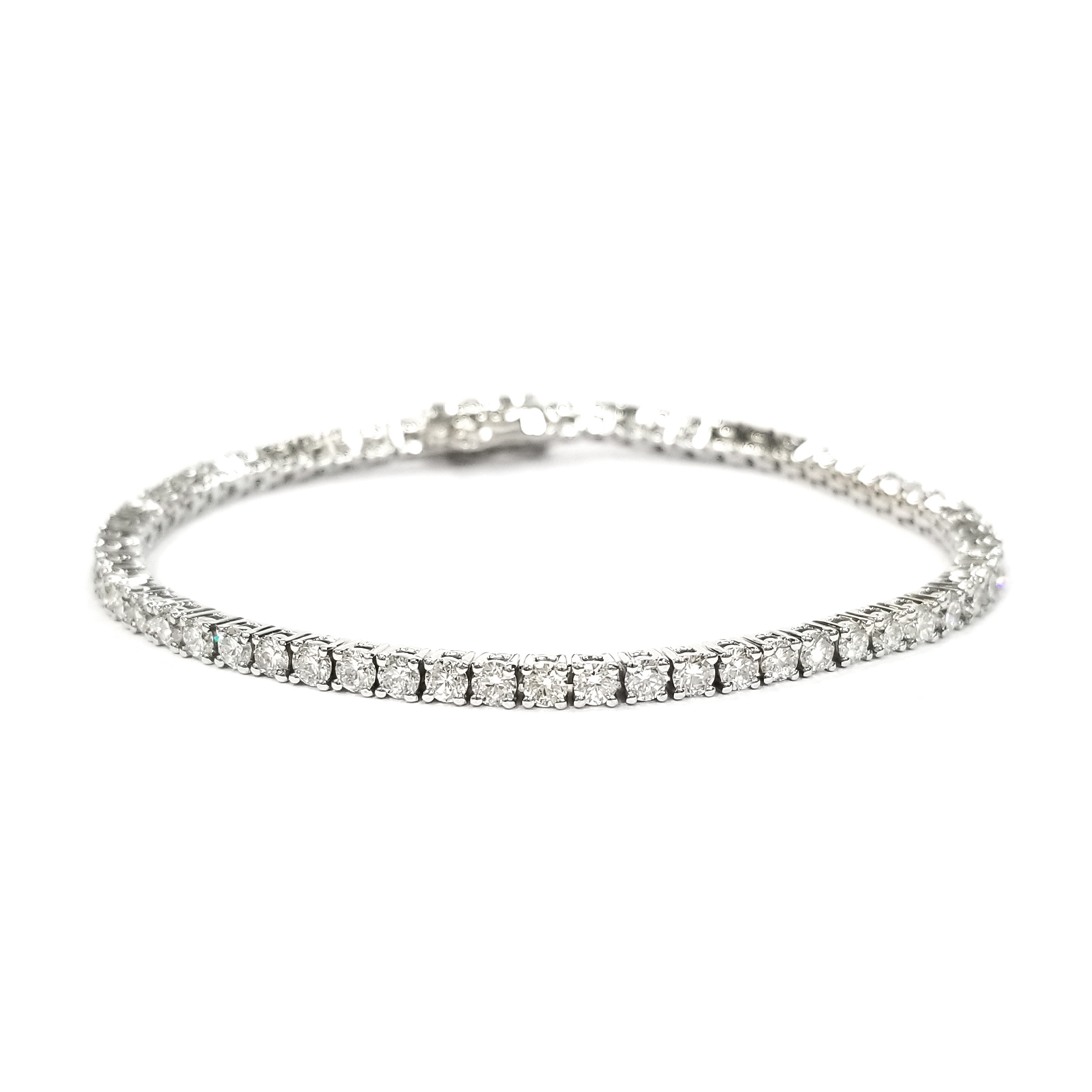 9K白金 實驗室培育鑽石渾身手鏈