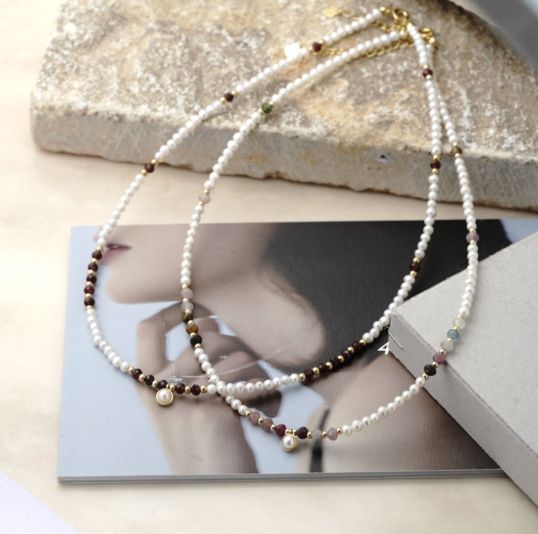 svn61 garnet / tourmaire 淡水珍珠