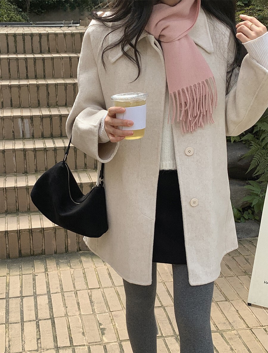 韓國Cherrykoko授權 經典流蘇質感六色純羊毛圍巾