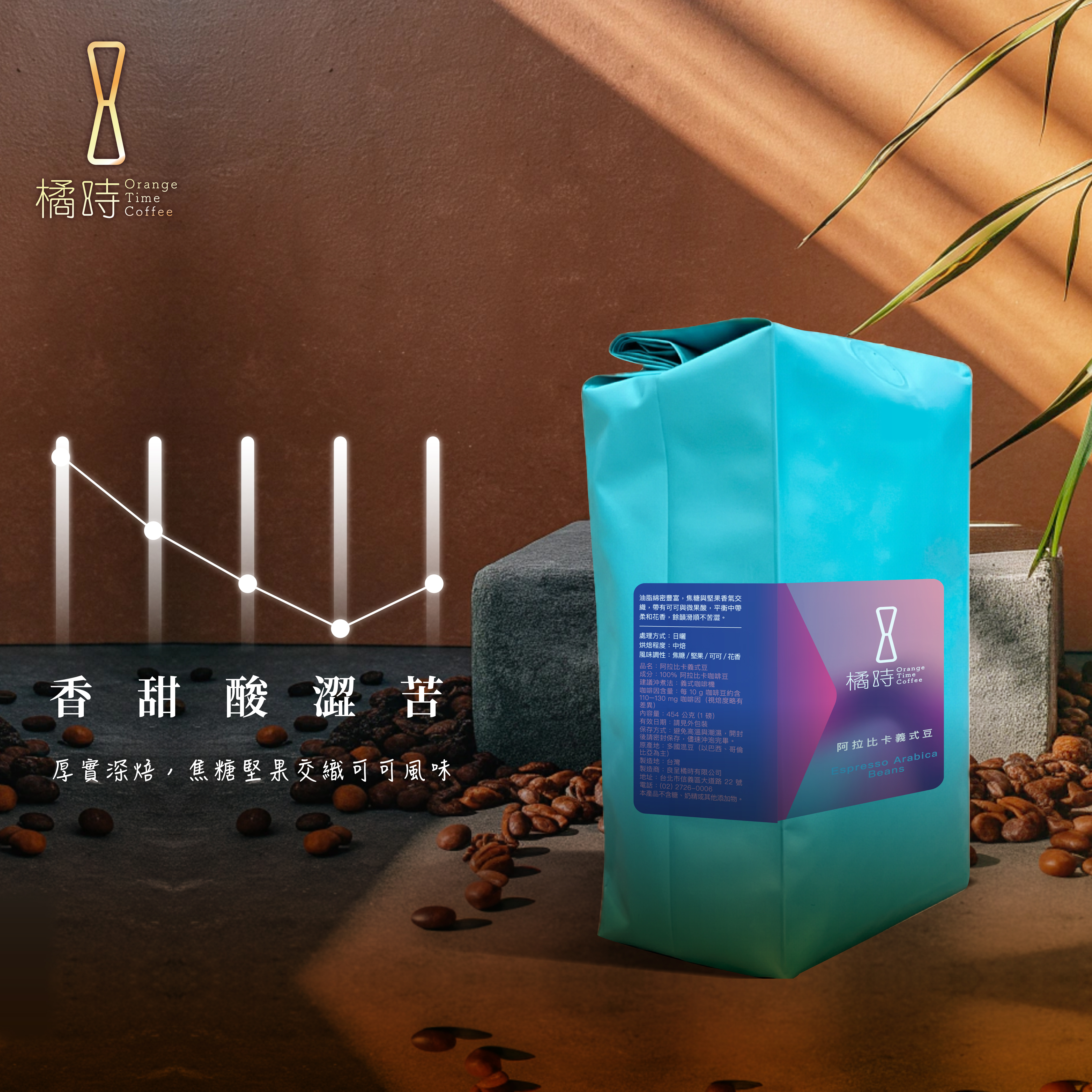 【經典風味】義式綜合咖啡豆 (1磅/包)