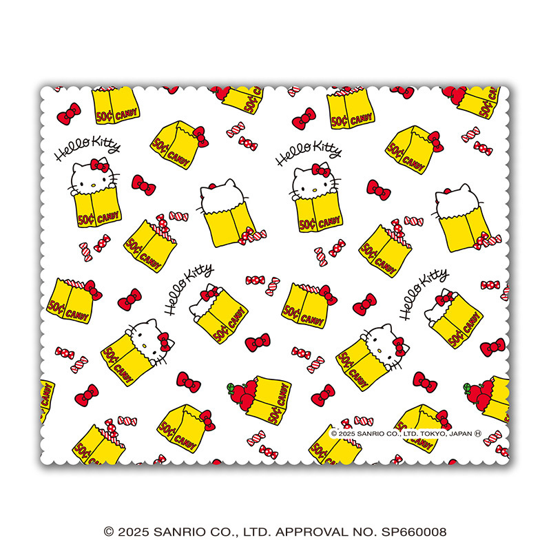 KT【019】GA-9432  Hello Kitty展-眼鏡布-kitty亂花