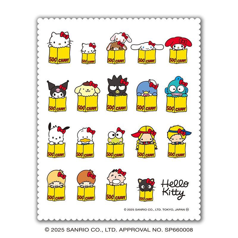 KT【020】GA-9433  Hello Kitty展-眼鏡布-全員