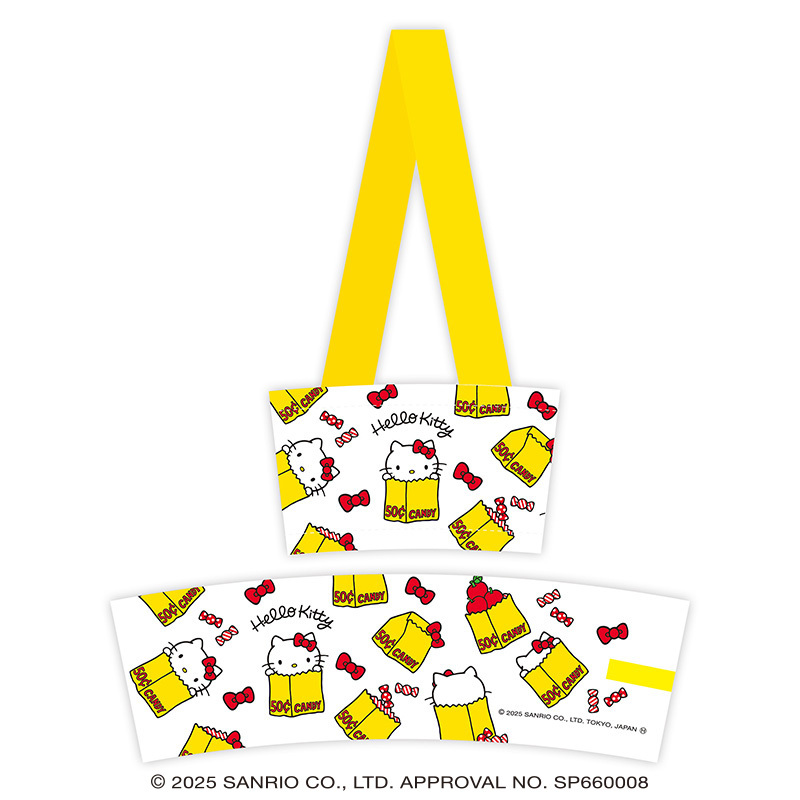 KT【021】GA-9434  Hello Kitty展-飲料杯提袋-白