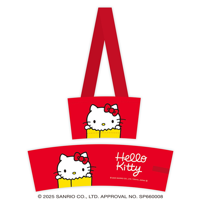 KT【022】GA-9435  Hello Kitty展-飲料杯提袋-紅