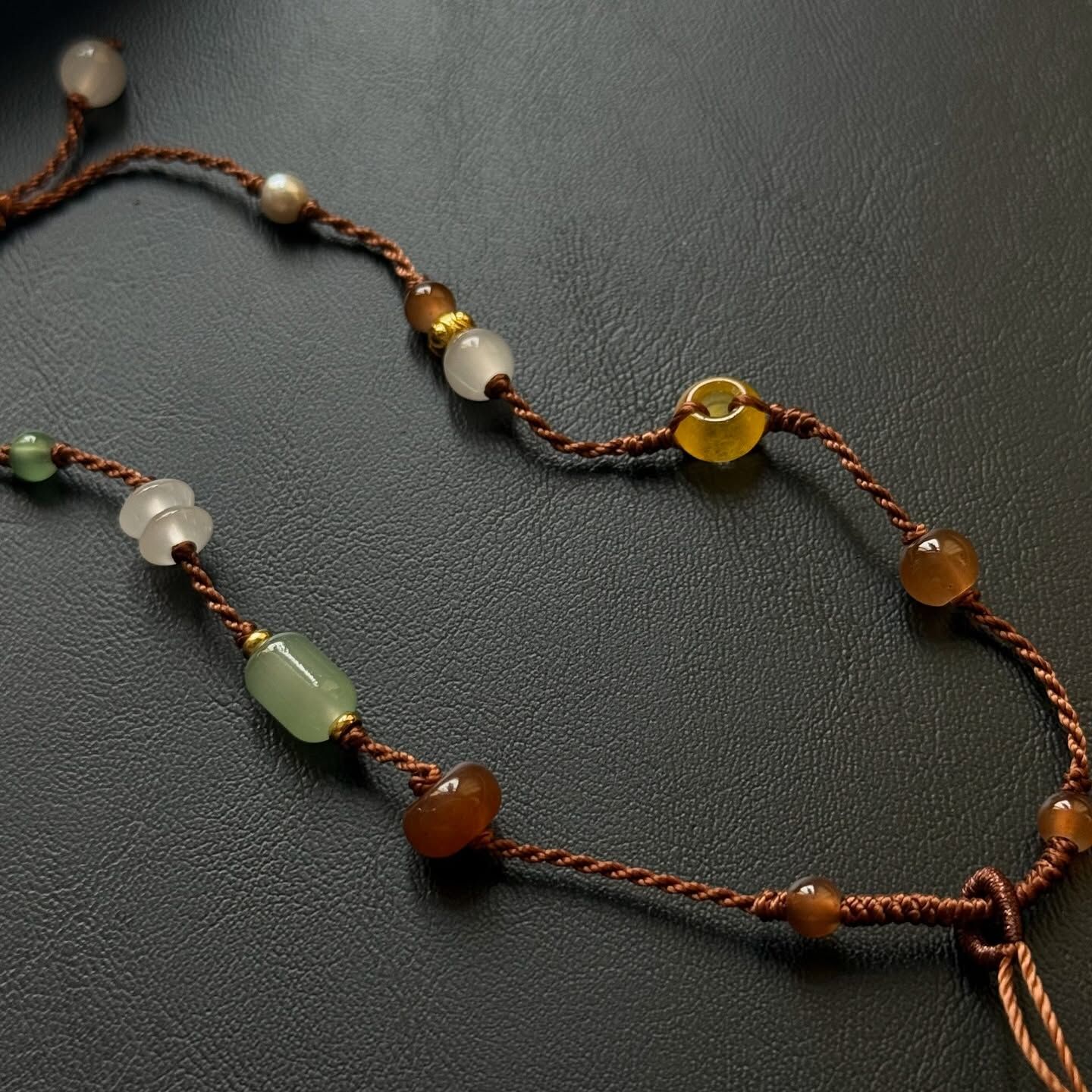 [原石] 玉 平安扣項鏈 半成品