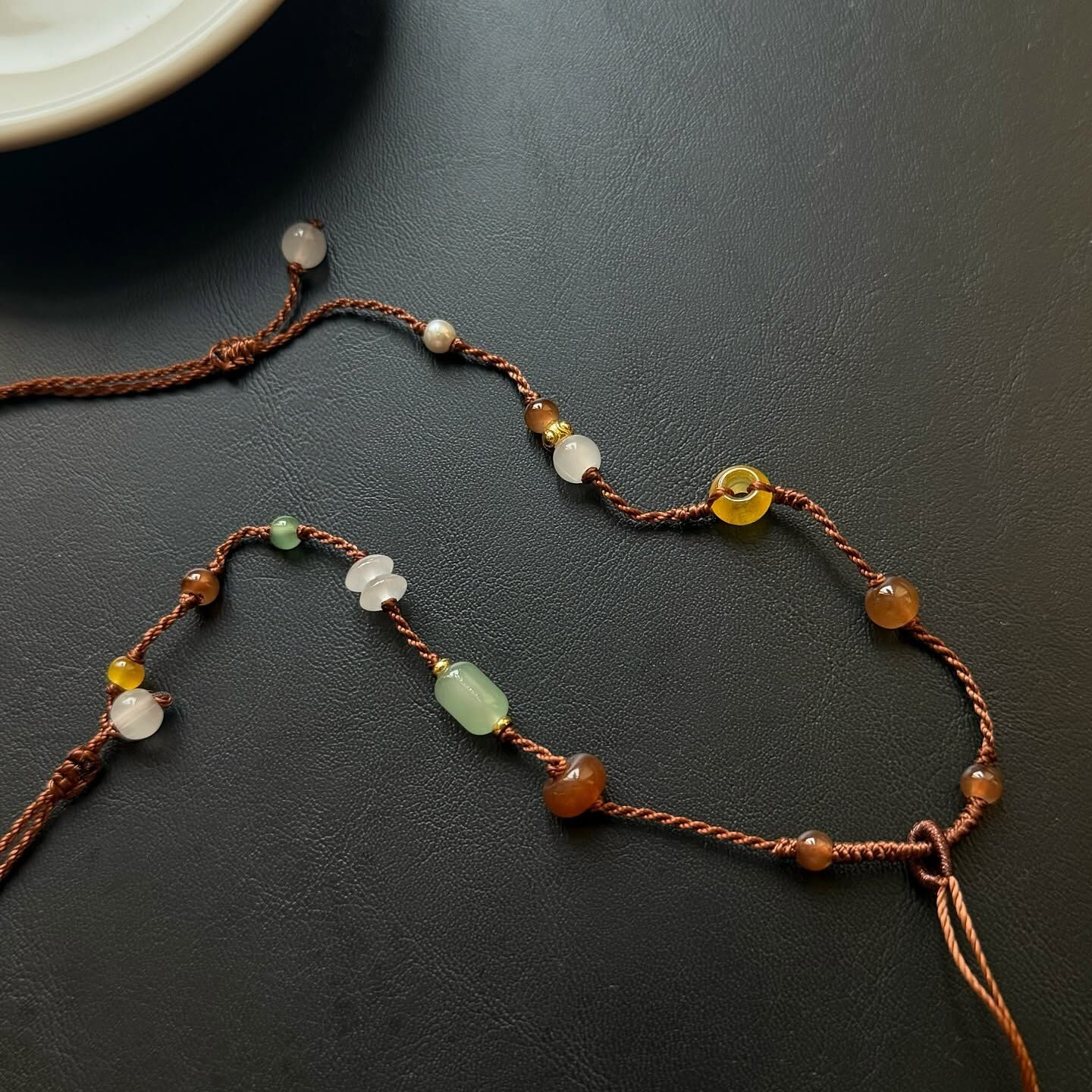 [原石] 玉 平安扣項鏈 半成品