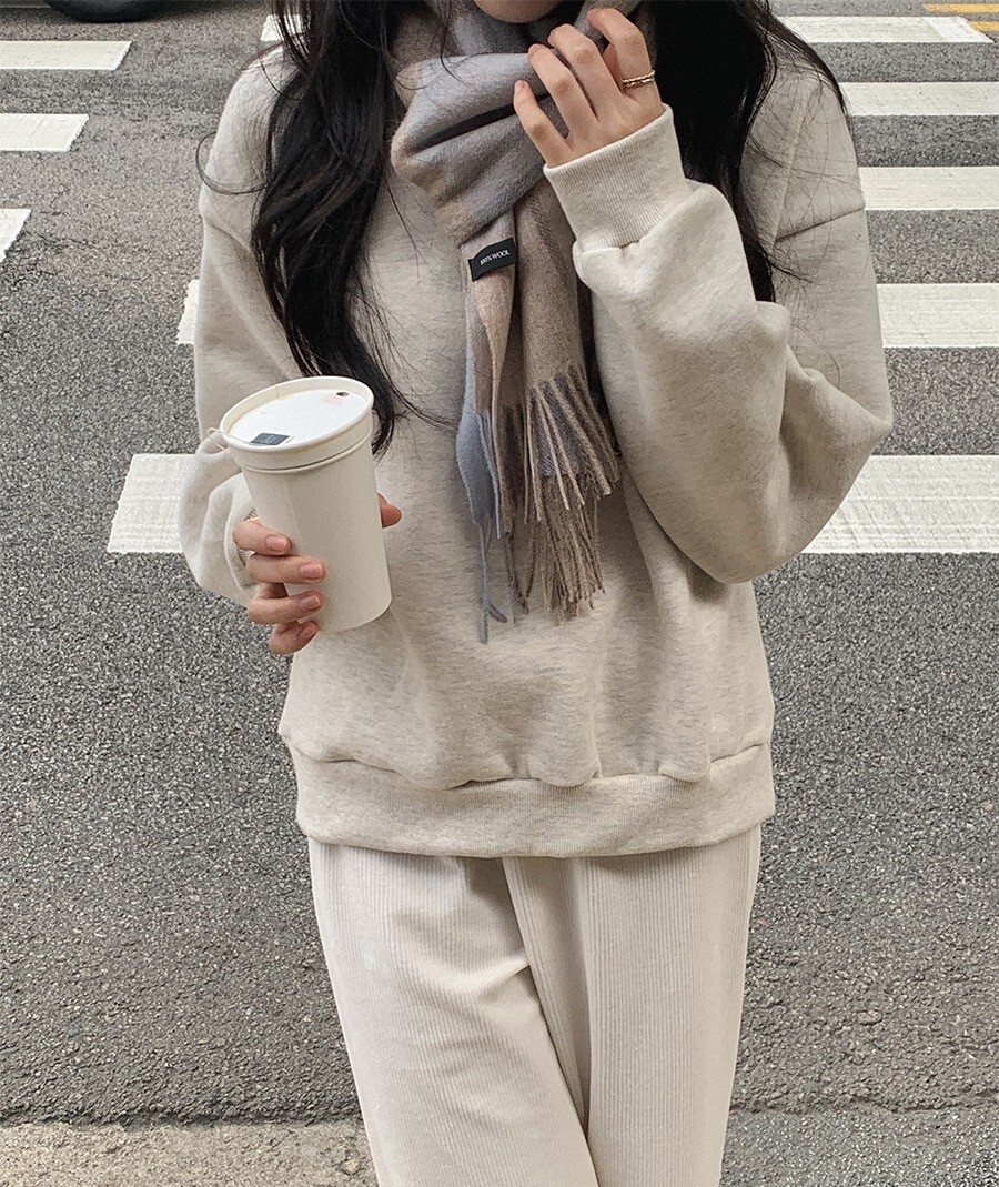 韓國Cherrykoko授權 柔和漸變色格紋流蘇羊毛圍巾