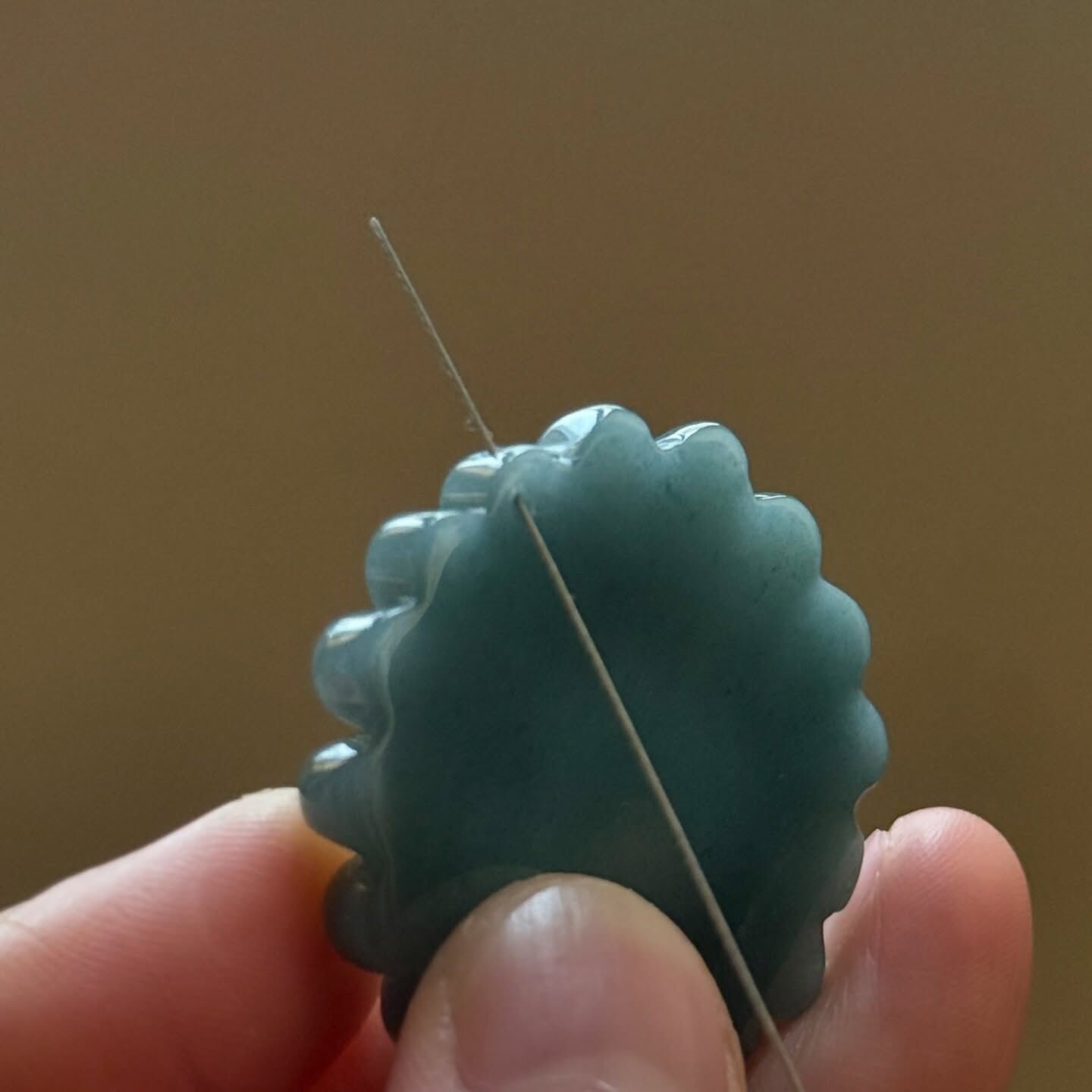 [原石] 藍水翡翠 花