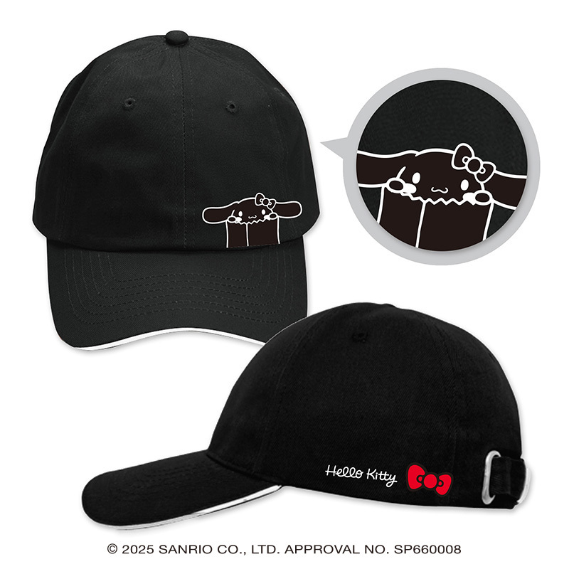 KT【083】GA-9502  Hello Kitty展-黑色棒球帽-大耳狗