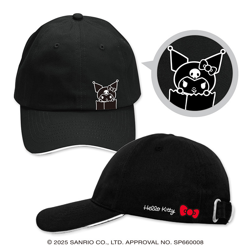 KT【084】GA-9503  Hello Kitty展-黑色棒球帽-庫洛米