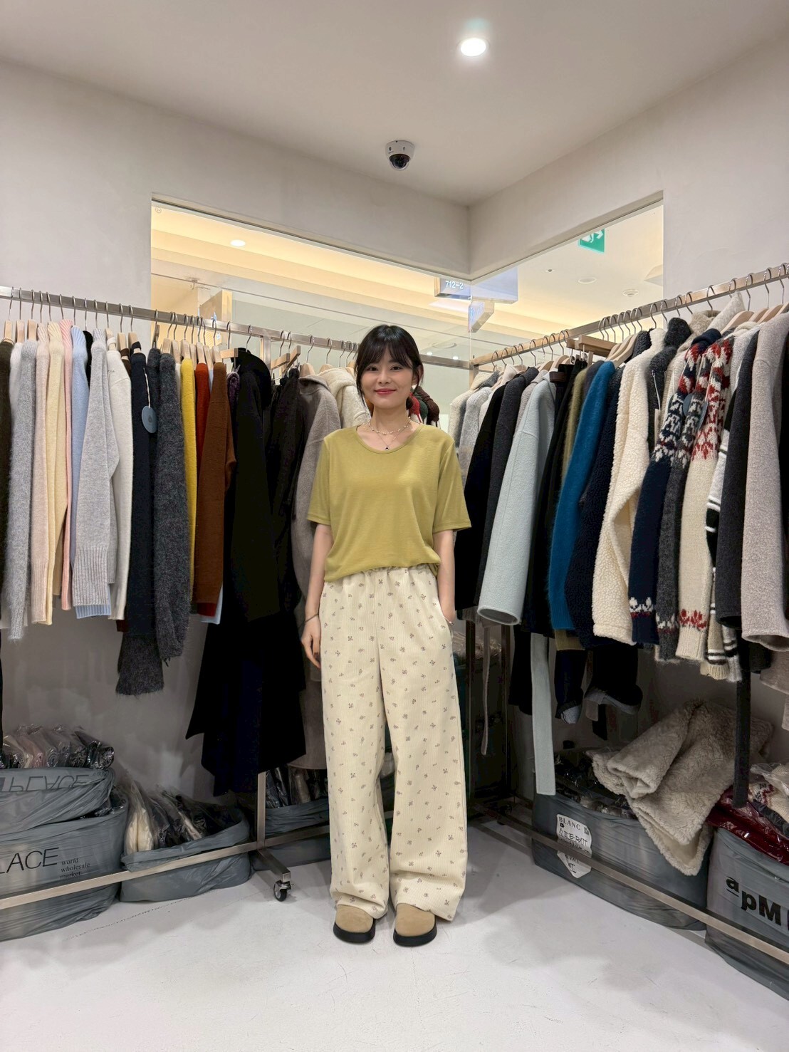 MB5202 刷毛U領寬鬆Tee