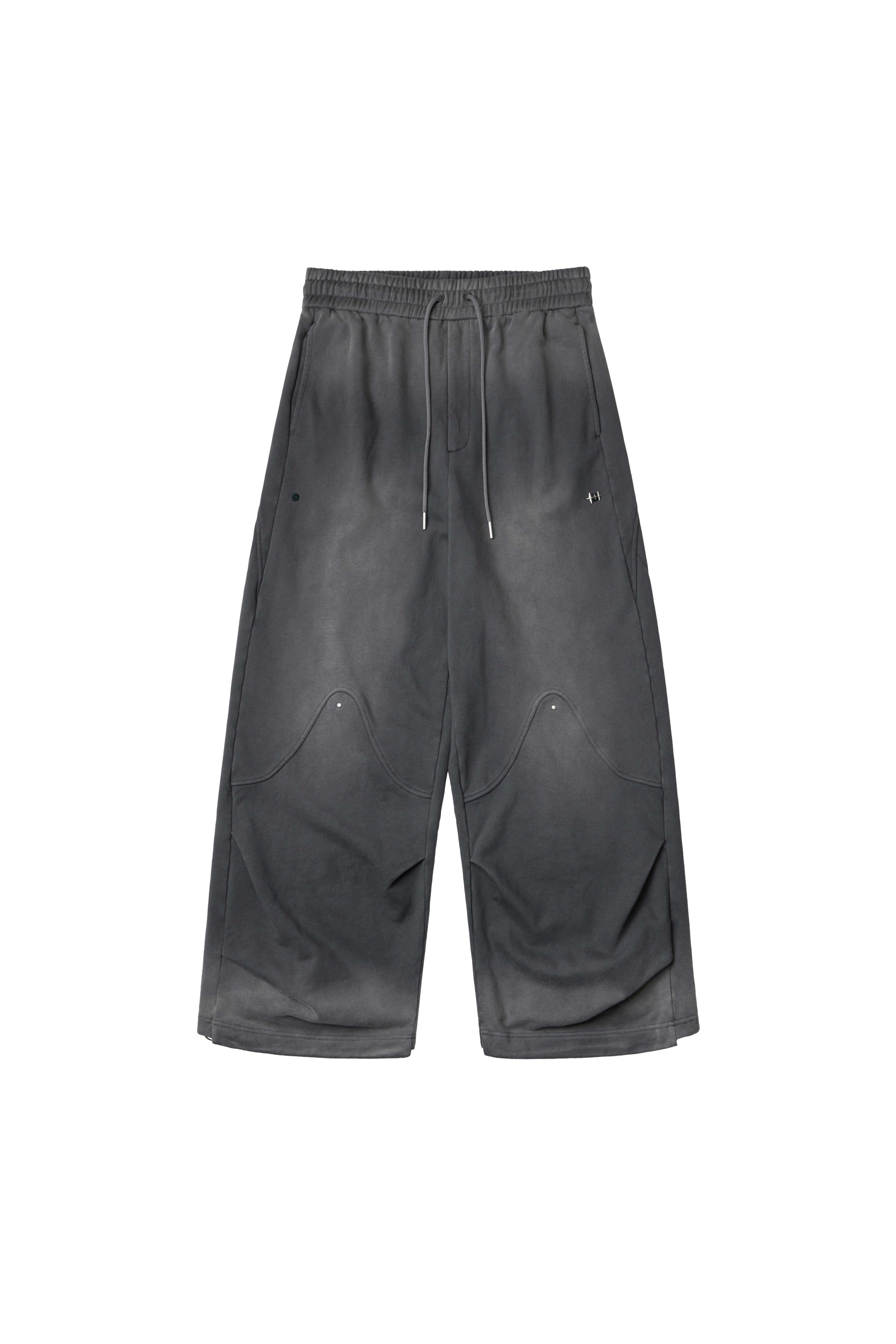 WASHED BAGGY SWEATPANTS - GREY