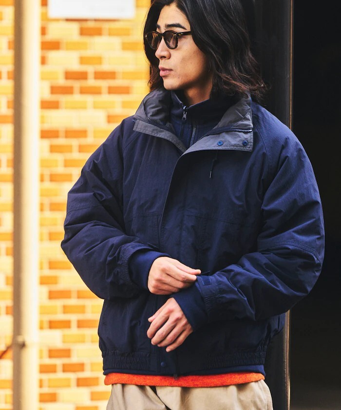 "代購" FREAK'S STORE 3WAY 寬版羊羔絨 尼龍拉鍊外套