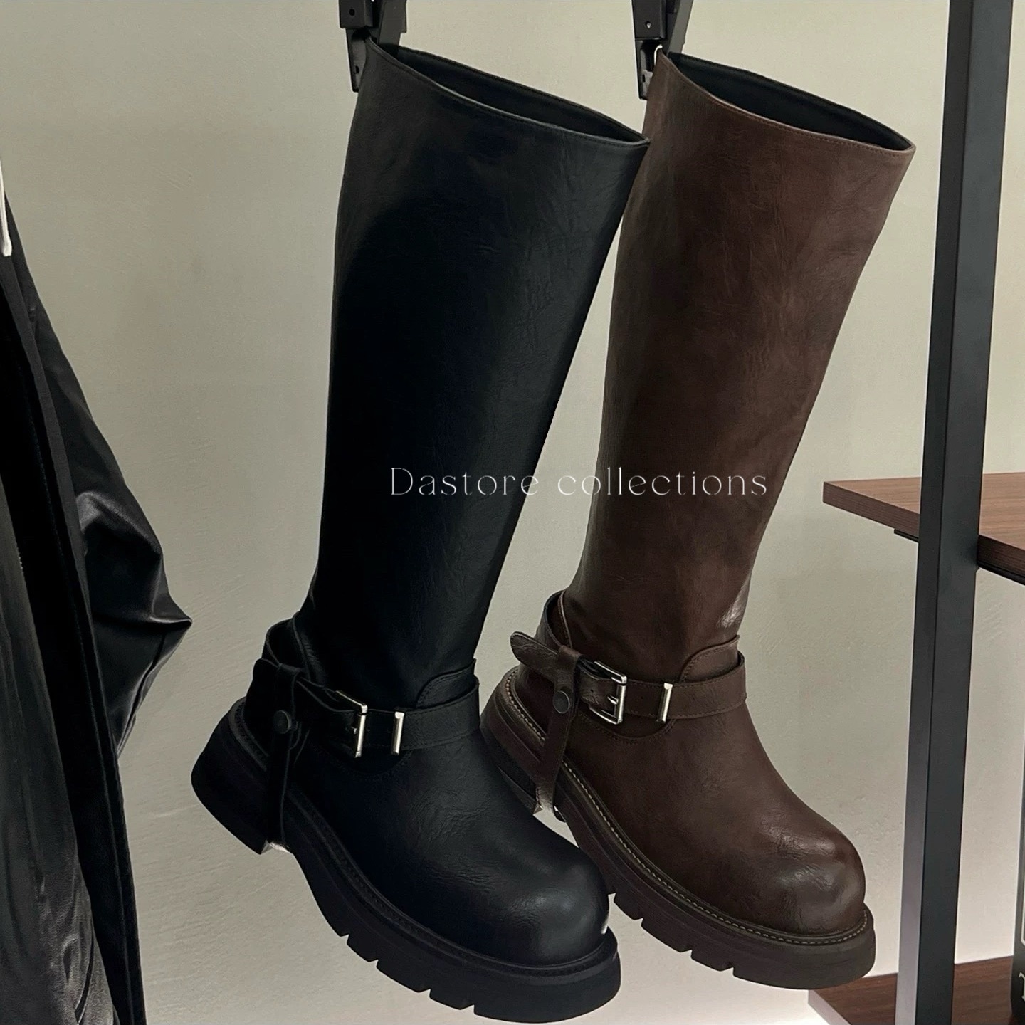 日常最百搭皮帶釦長靴