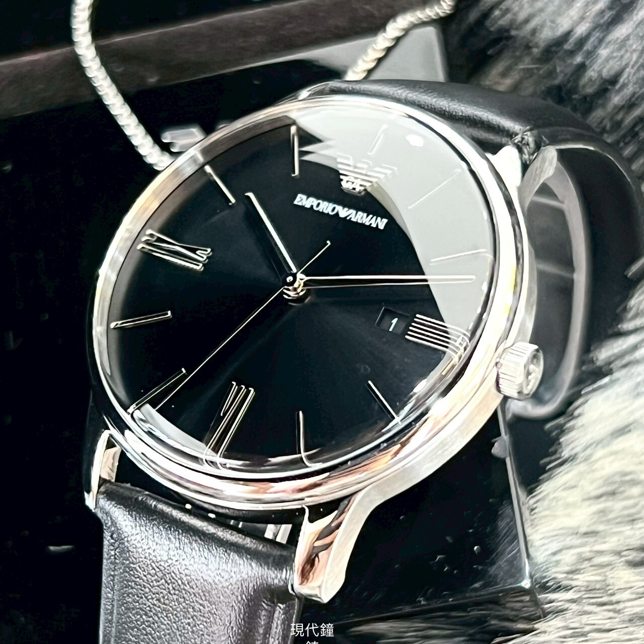 【EMPORIO ARMANI 亞曼尼】  復刻簡約腕錶手鍊套組 AR80079SET 39mm 現代鐘錶