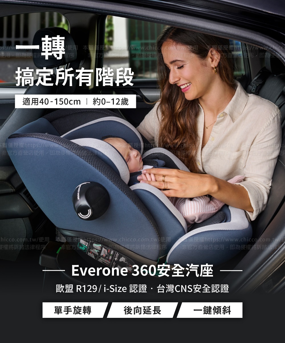 Everone 0-12歲i-Size安全汽座