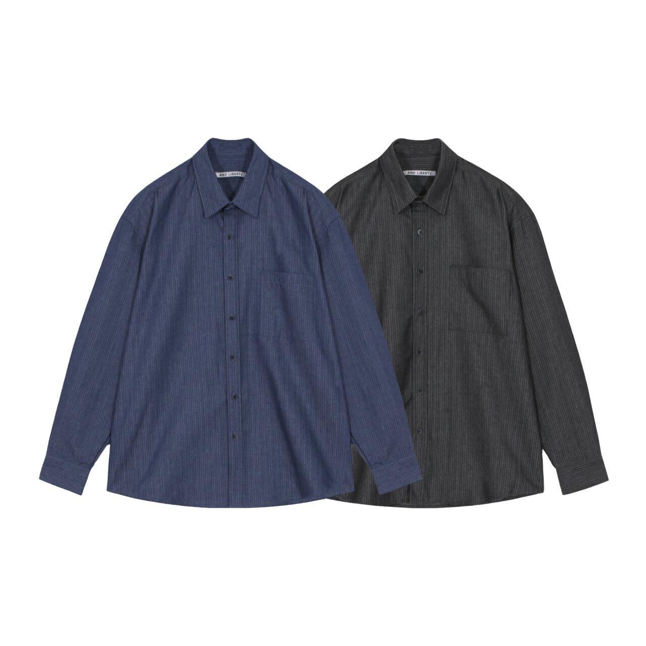 直紋長袖恤衫 And Liberty-045S