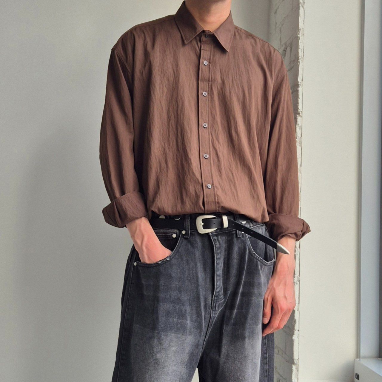 淨色長袖恤衫 And Liberty-046S