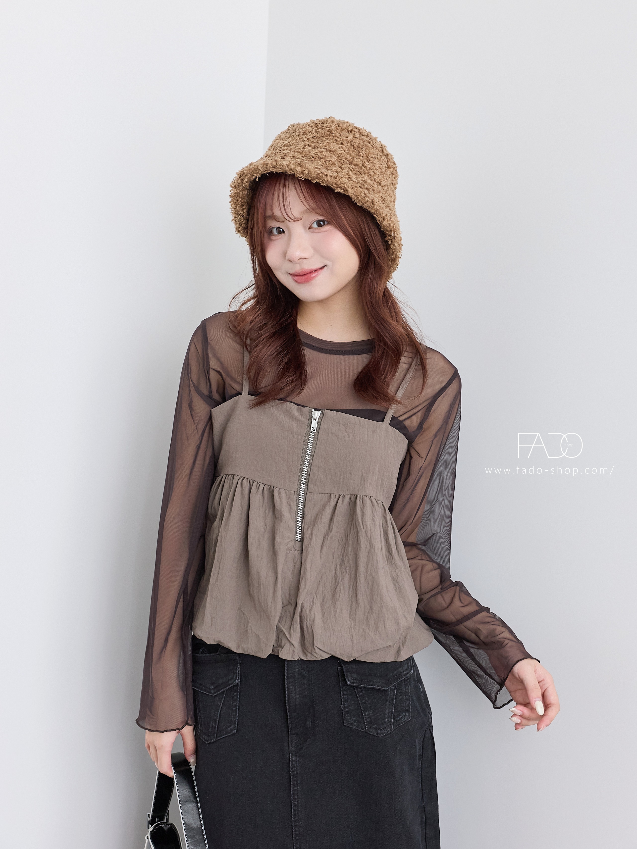 法朵Fado shop｜  韓系羊羔毛꒰ᐢ. .ᐢ꒱漁夫帽 7960003 三色