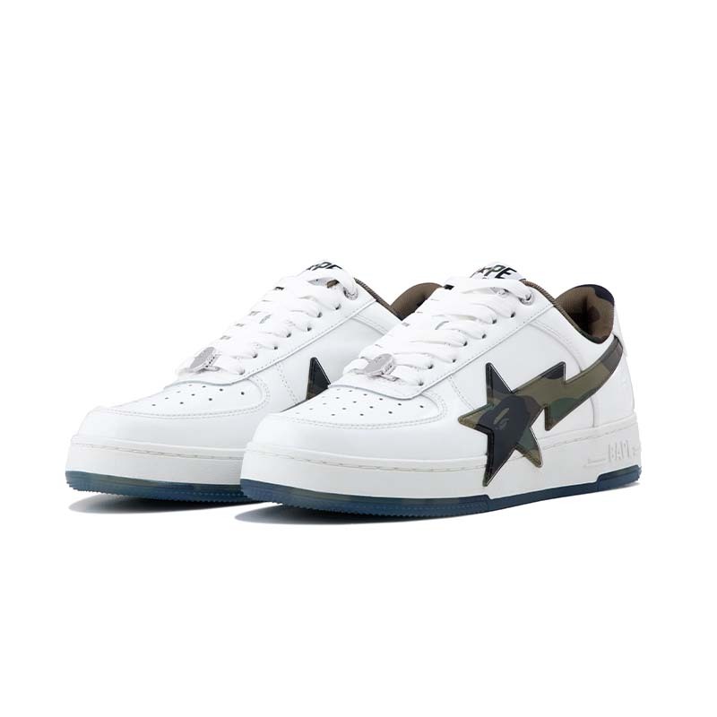 A Bathing Ape Bape Sta OS #2 綠迷彩 白流星鞋 男鞋 BAPE-495 [台灣現貨]