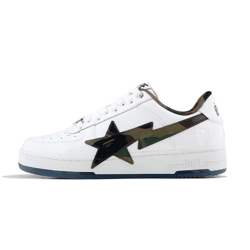 A Bathing Ape Bape Sta OS #2 綠迷彩 白流星鞋 男鞋 BAPE-495 [台灣現貨]