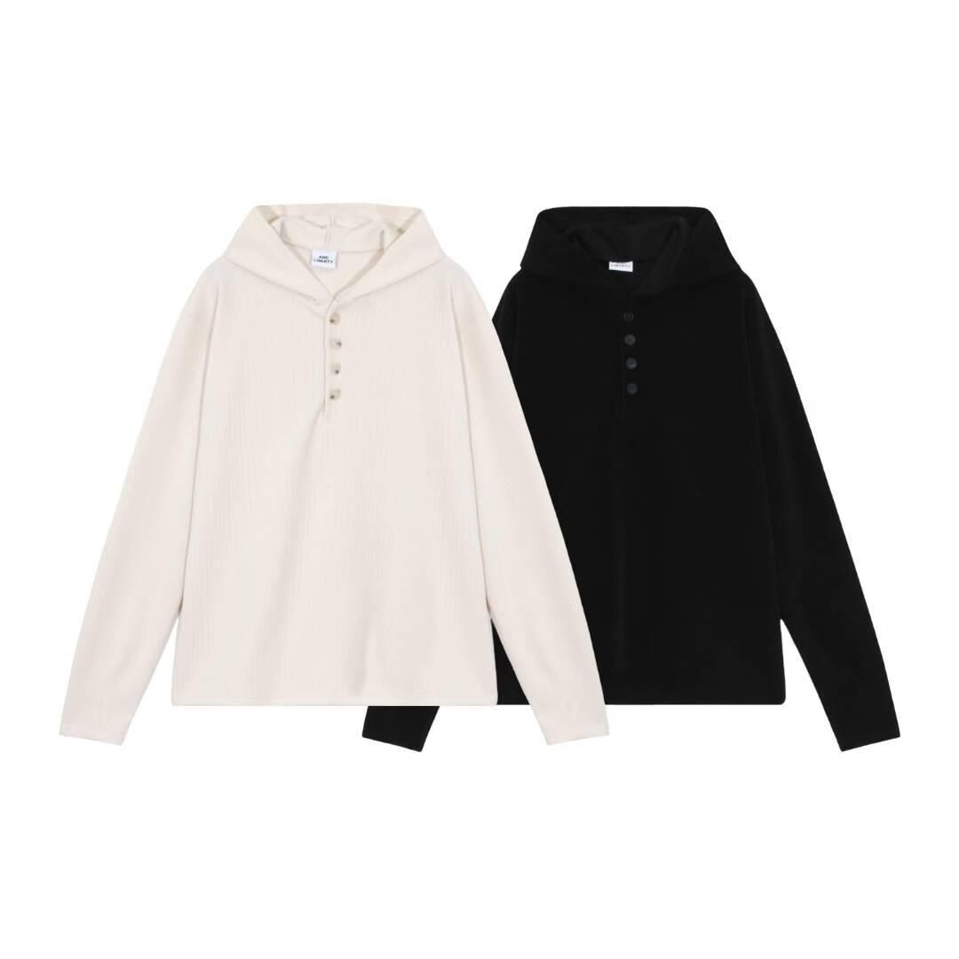 暗直紋連帽長袖衫 And Liberty-048T