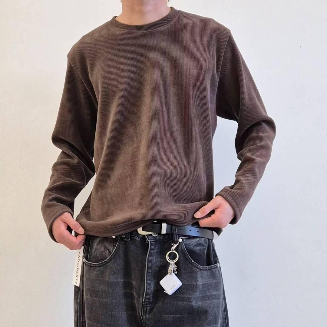 暗直紋長袖衫 And Liberty-049T