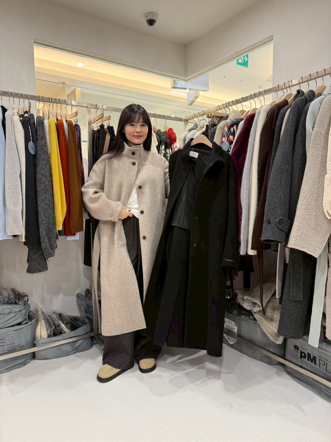 MB5215 立領羊毛長大衣