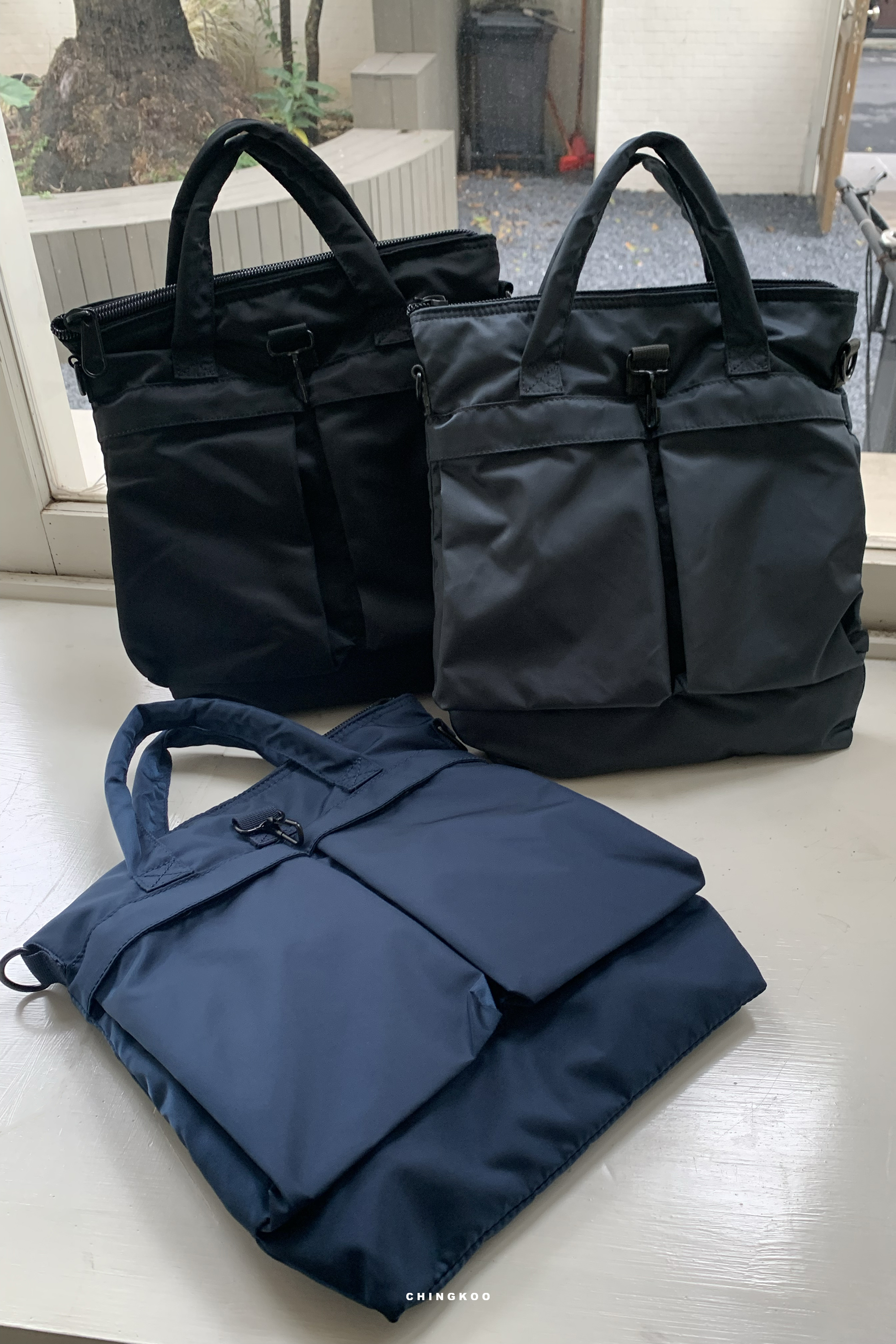 手提肩背兩用公事包 2款/3色