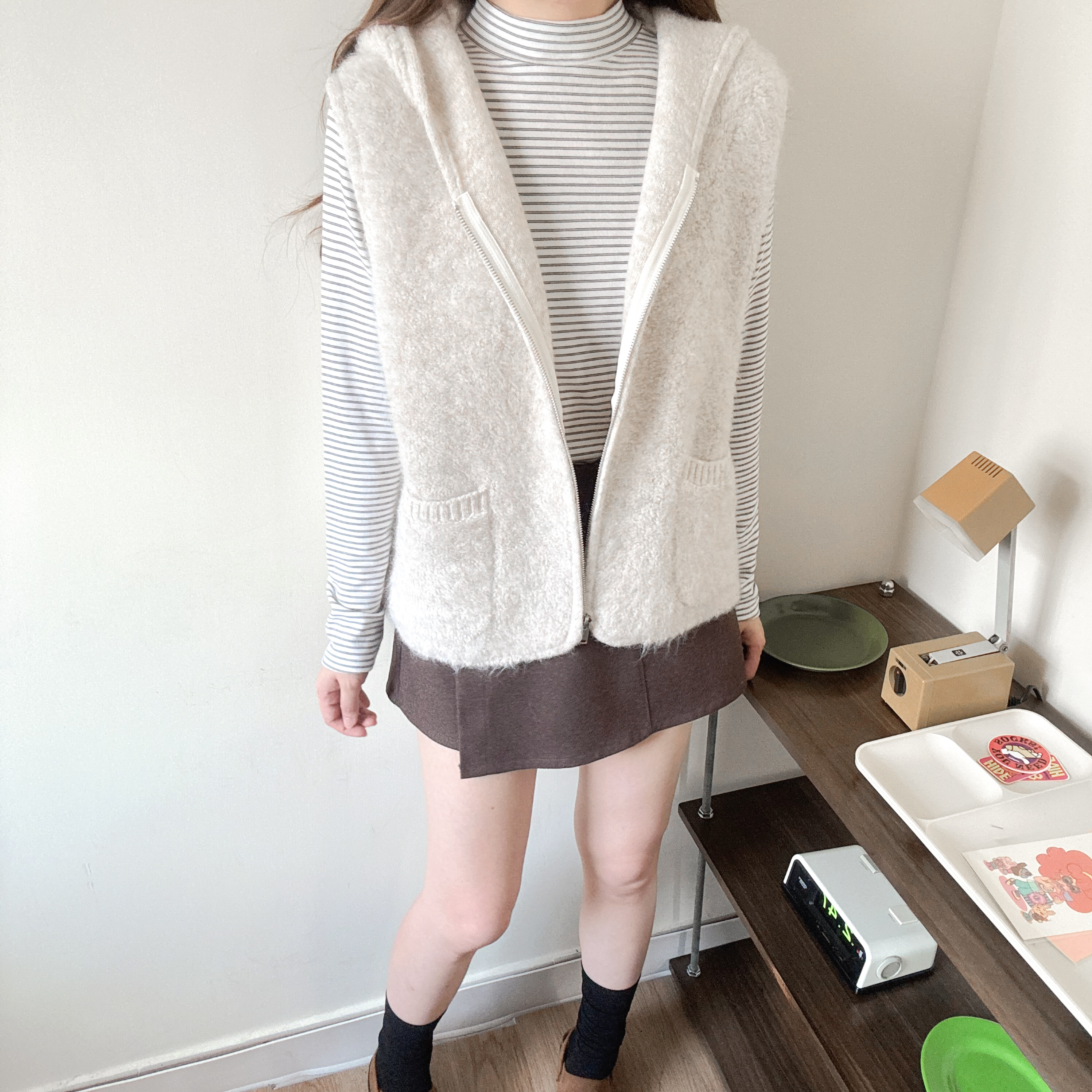 軟棉棉毛衣背心外套