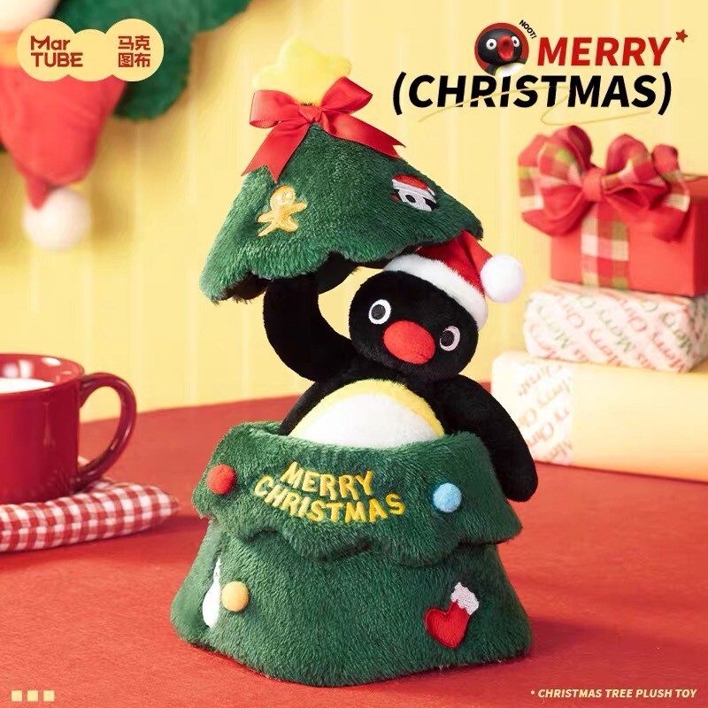 馬克圖布 Pingu 立體絨毛 聖誕樹 公仔 娃娃 玩偶 聖誕禮物 擺飾 - 正版授權