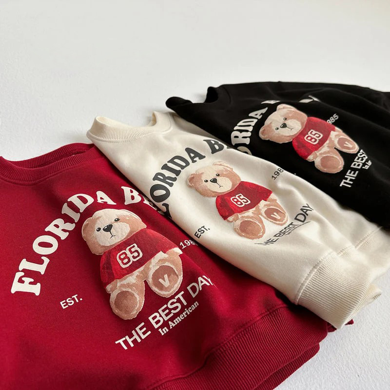 紅色毛衣小熊衛衣