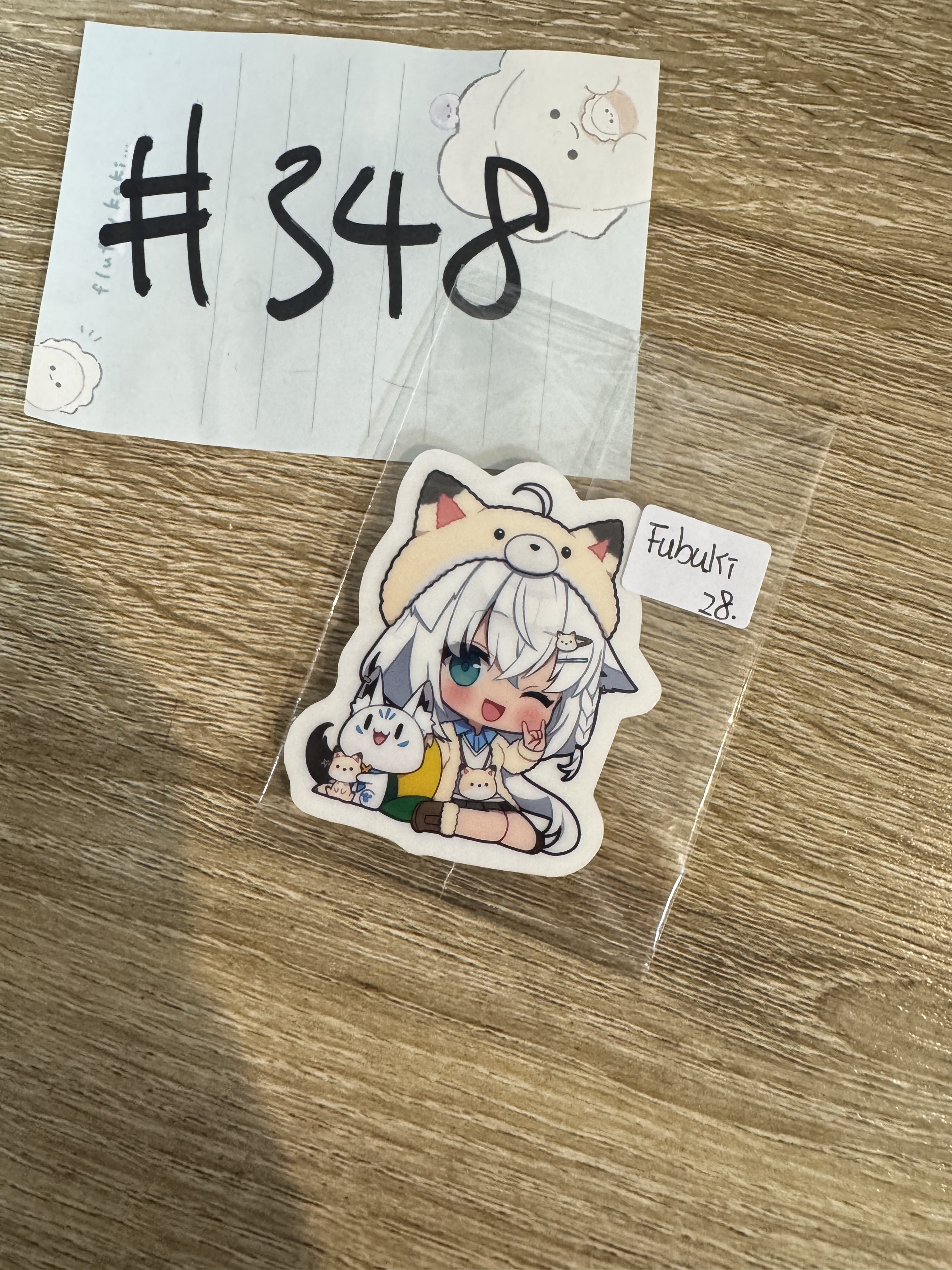 Hololive FUBUKI 貼紙#348