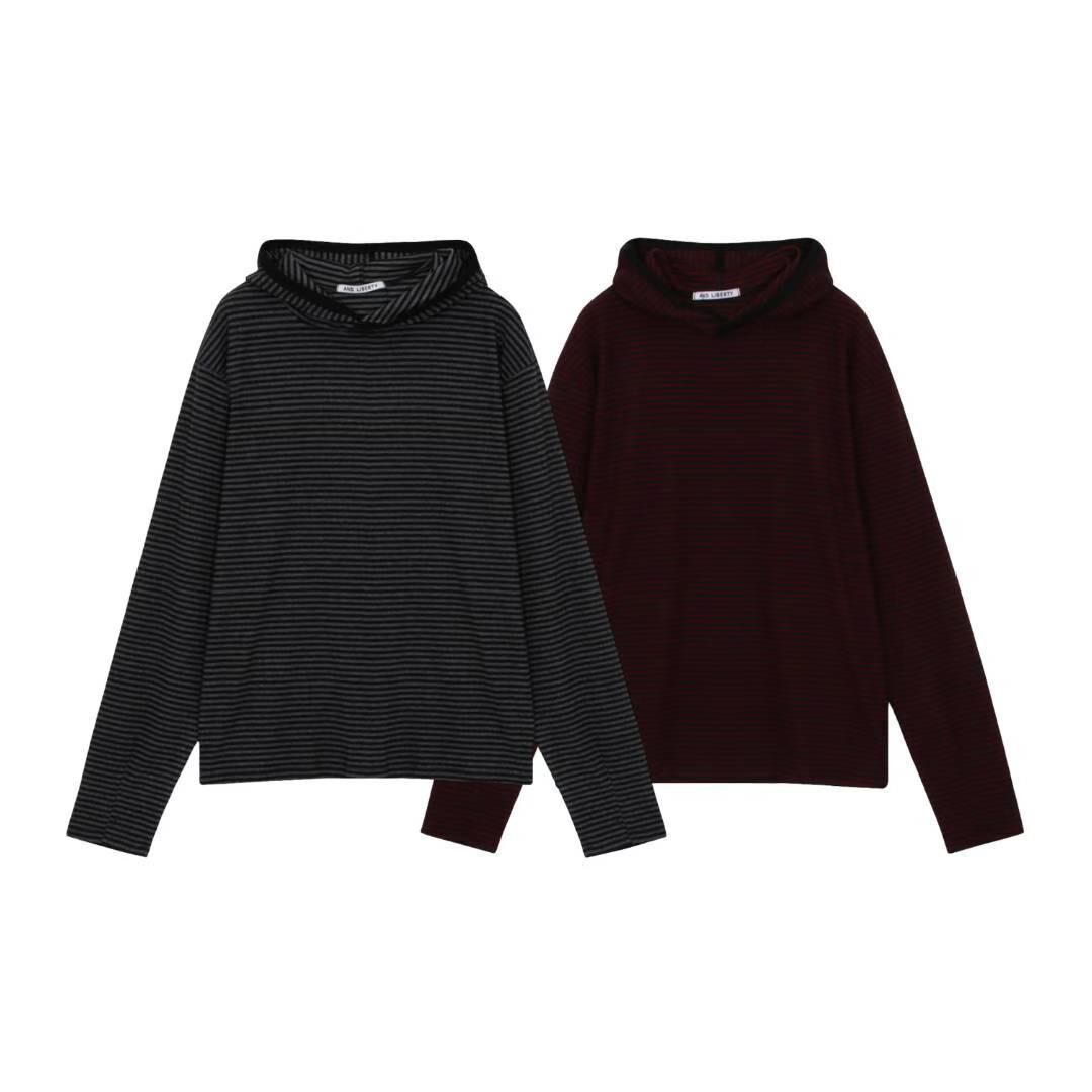 橫間連帽長袖衫 And Liberty-054T