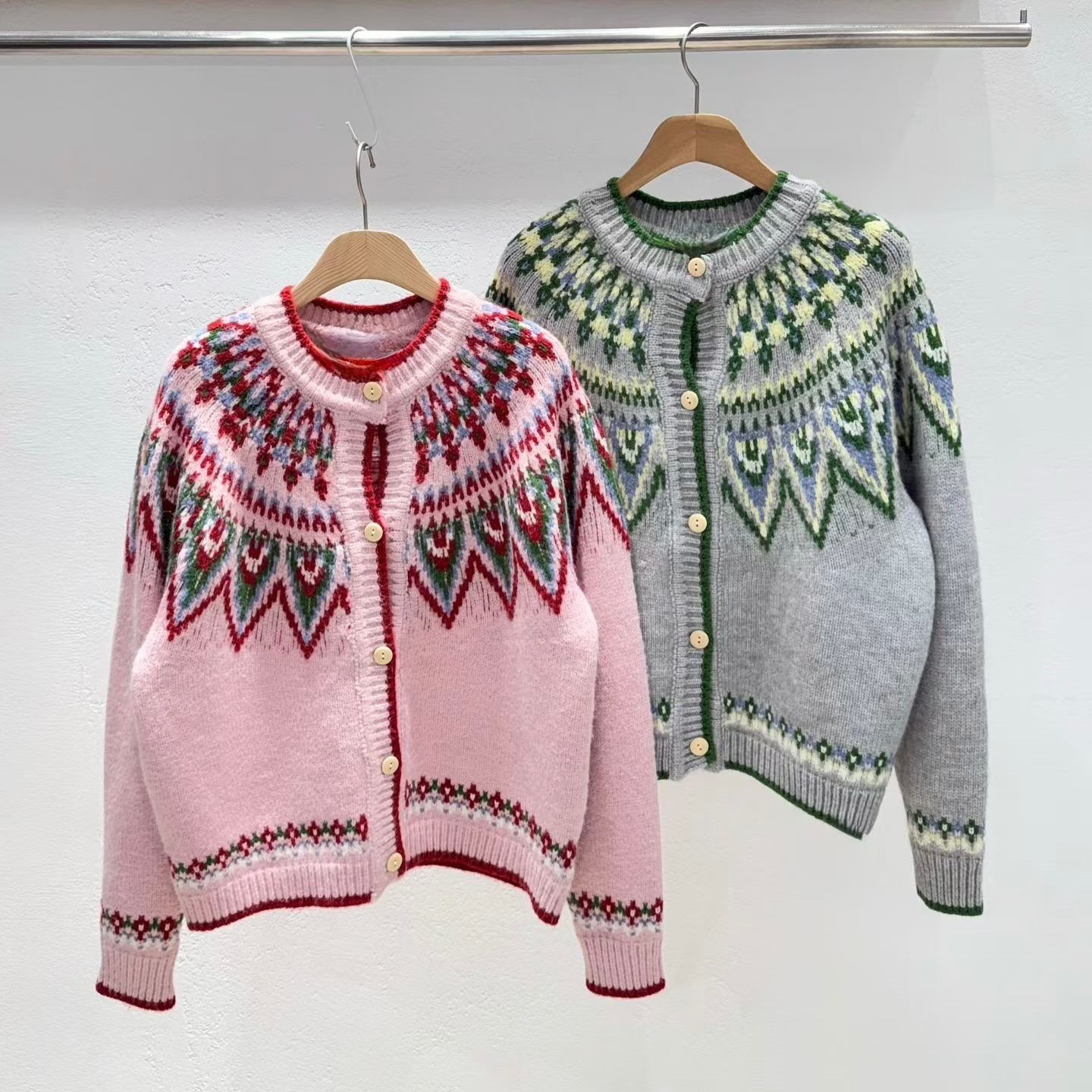 韓國 -花花平色冷外套