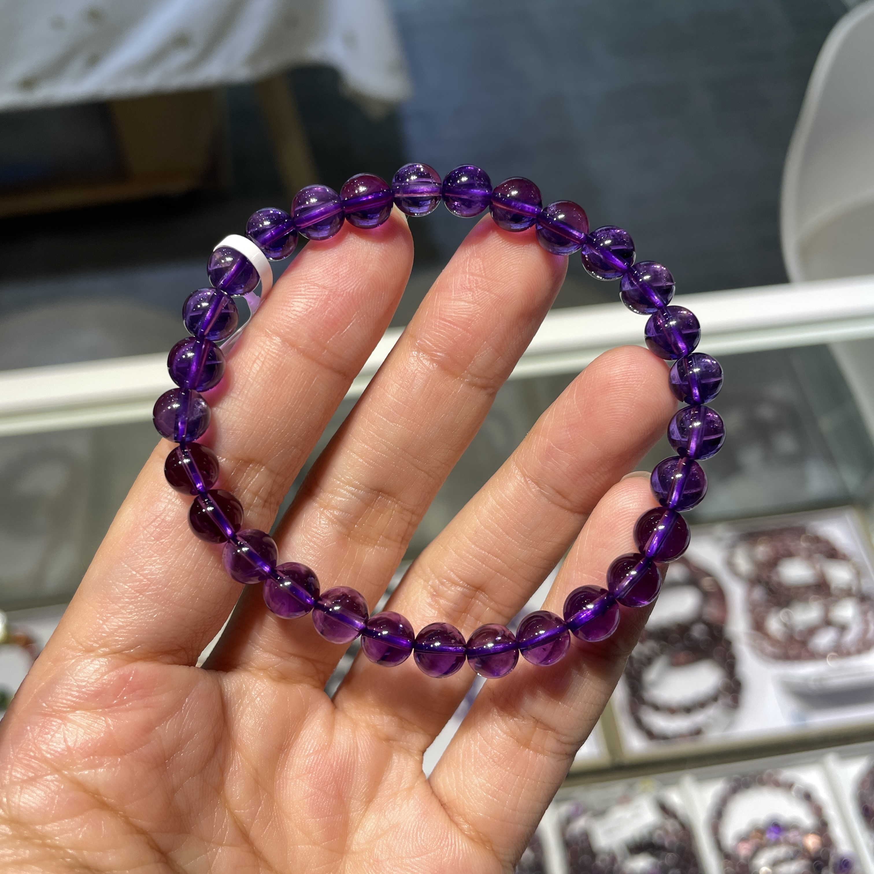 紫晶手串 09142 6.5mm