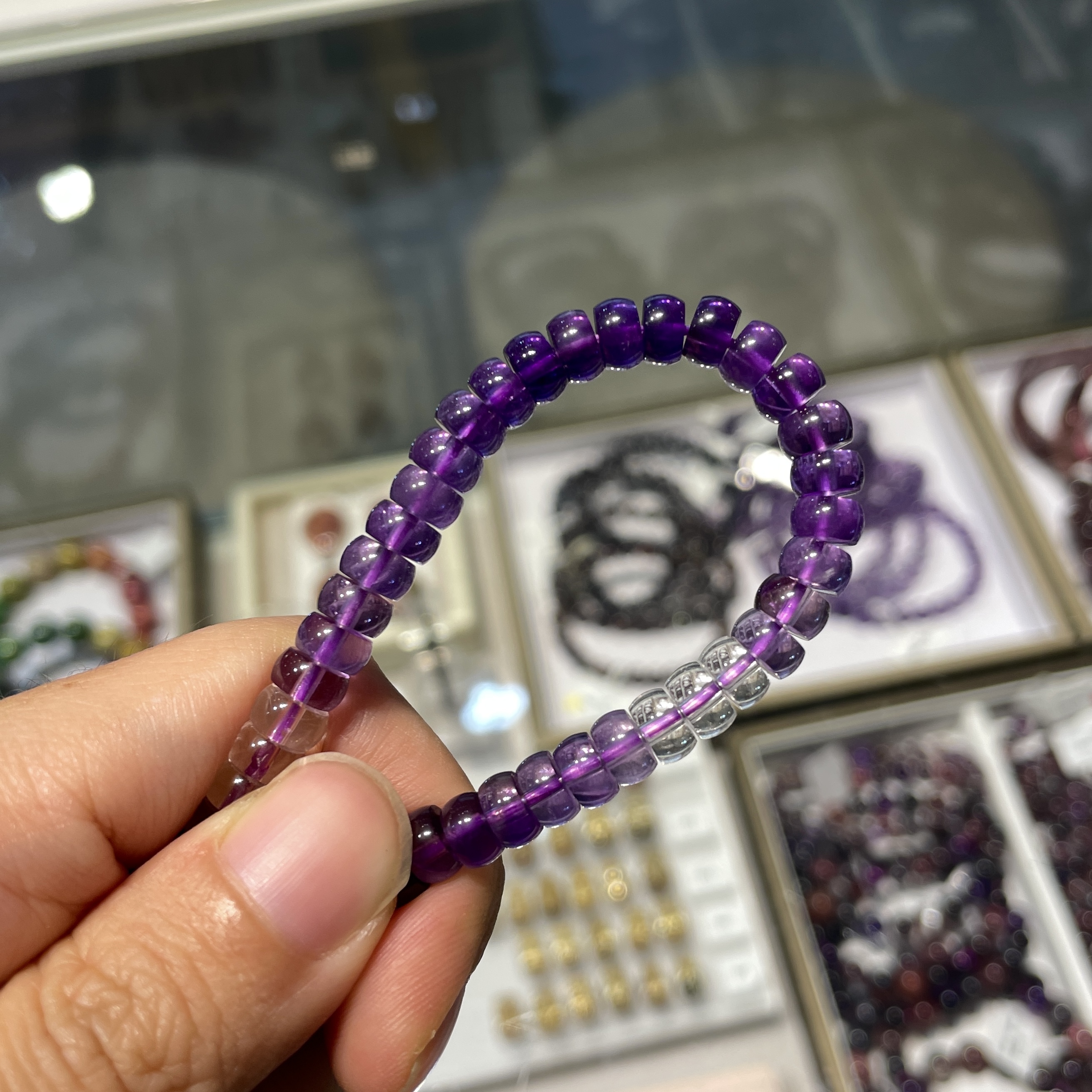 紫晶盤珠手串 001