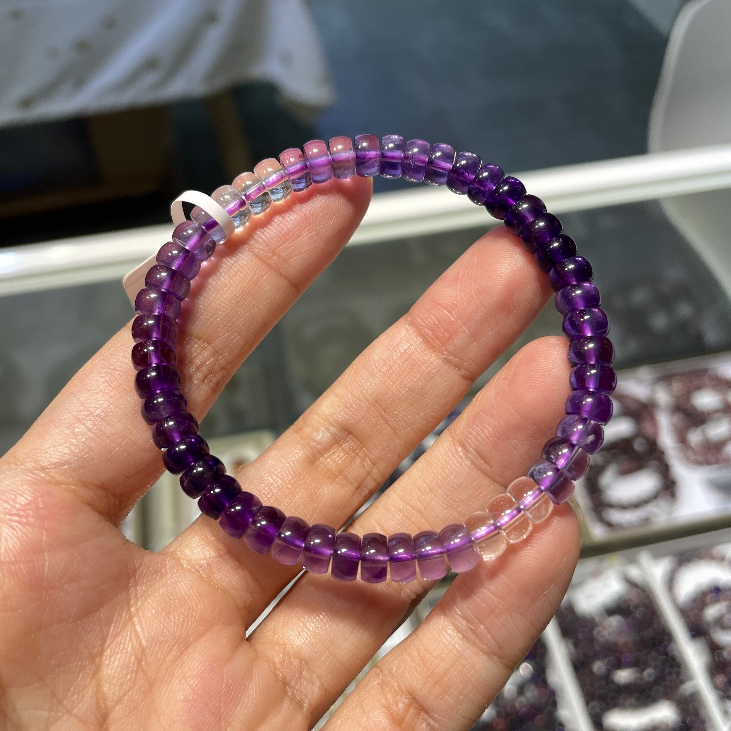紫晶盤珠手串 001